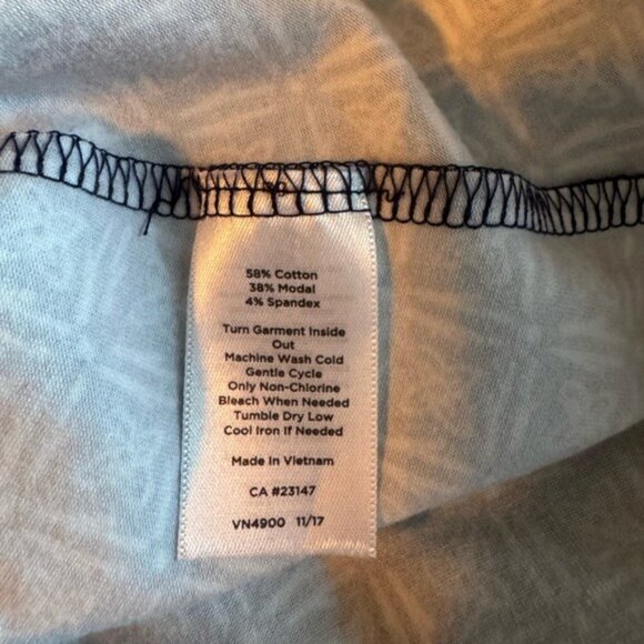 Talbots Women’s Maxi Skirt Size SP Long Beachy Stretch Geometric Artsy N… - Picture 6 of 7